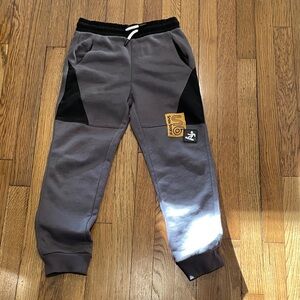 Kids Charcoal Joggers with Black Accents